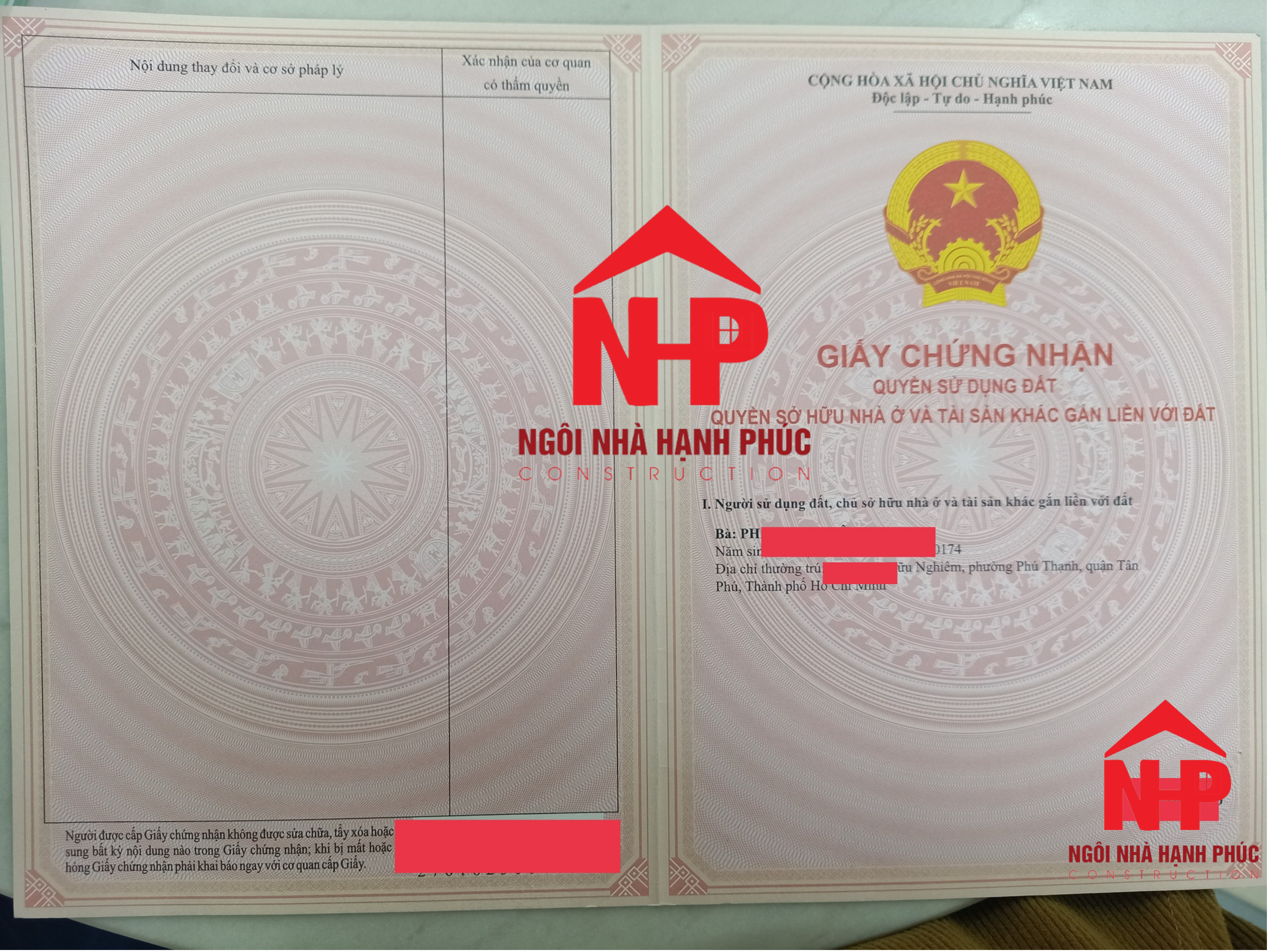 SỔ HỒNG TRAO TAY 16-5