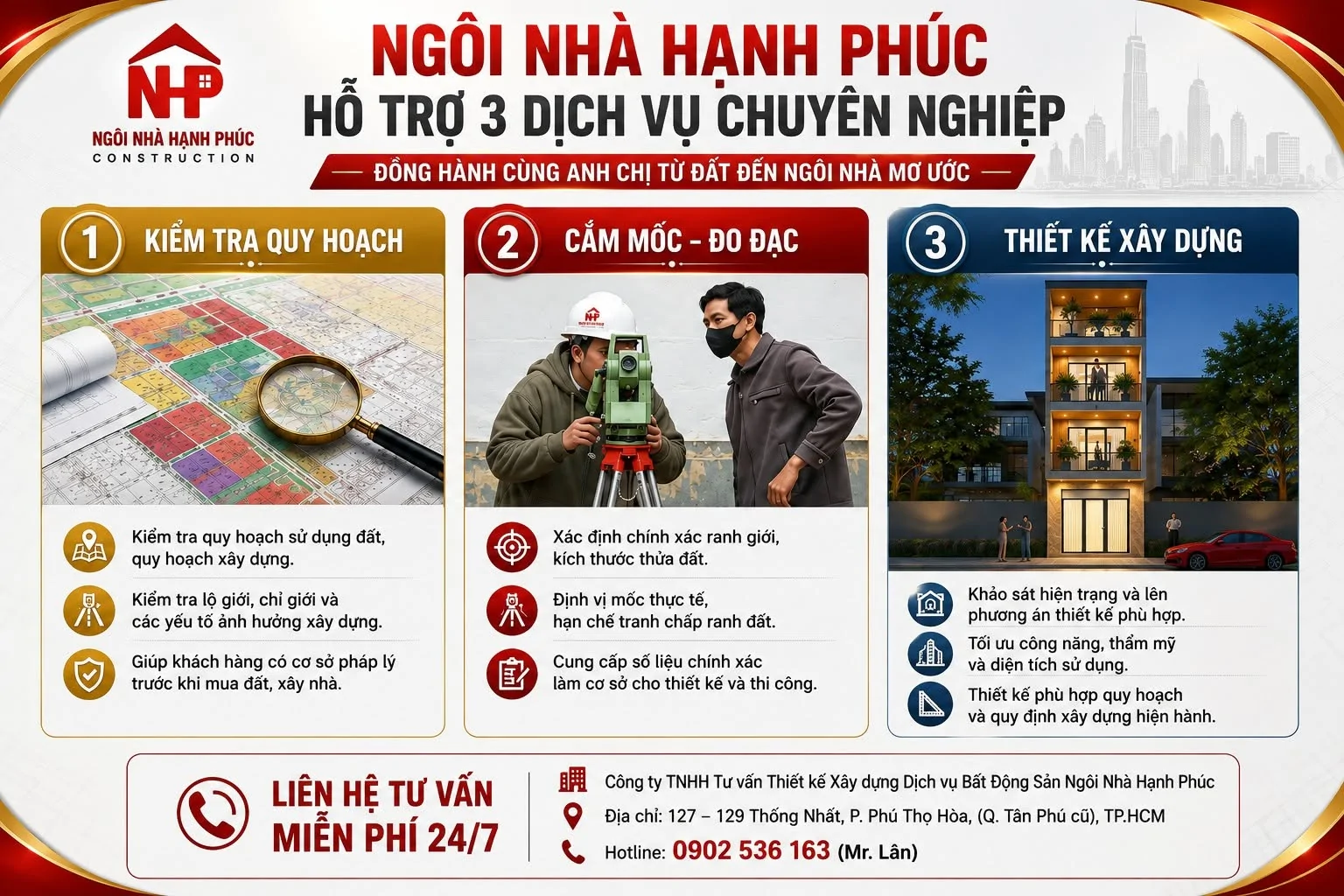 NGÔI NHÀ HẠNH PHÚC HỖ TRỢ 3 DỊCH VỤ QUAN TRỌNG TẠI TP.HCM