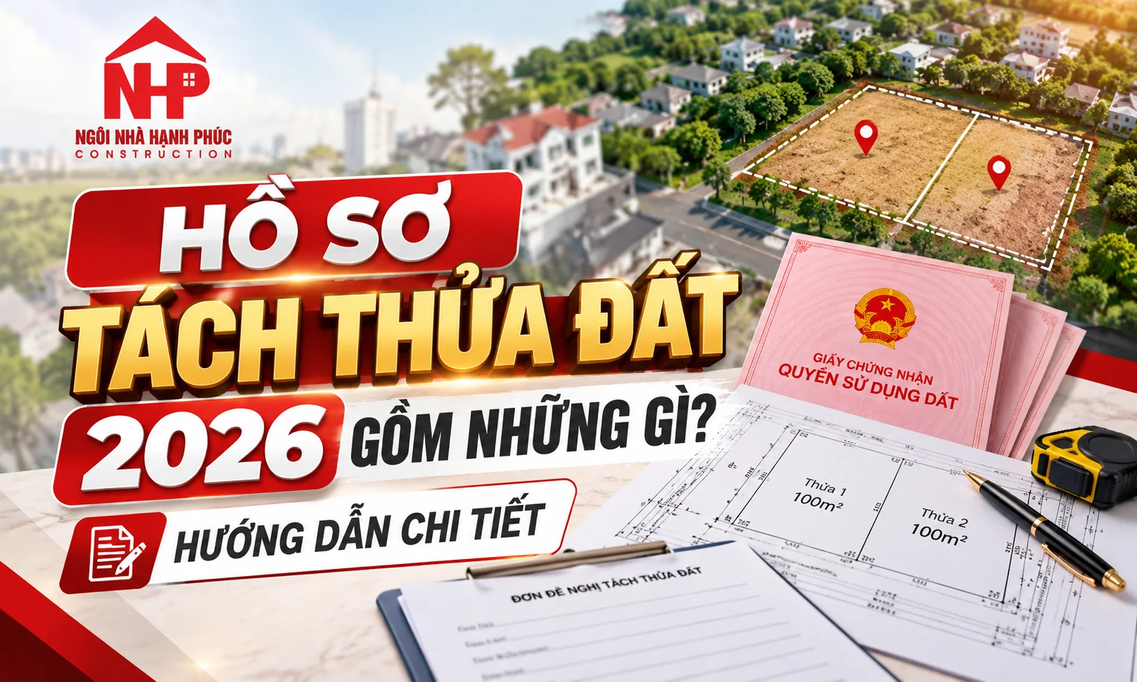 Hồ Sơ Tách Thửa Đất 2026 Gồm Những Gì? Hướng Dẫn Chi Tiết