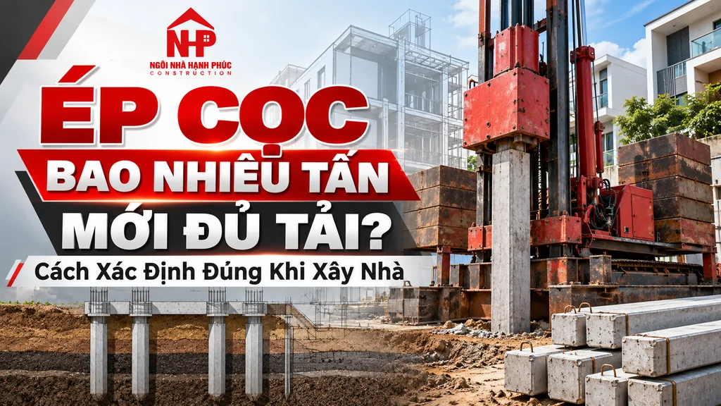Ép Cọc Bao Nhiêu Tấn Mới Đủ Tải? Cách Xác Định Đúng Khi Xây Nhà